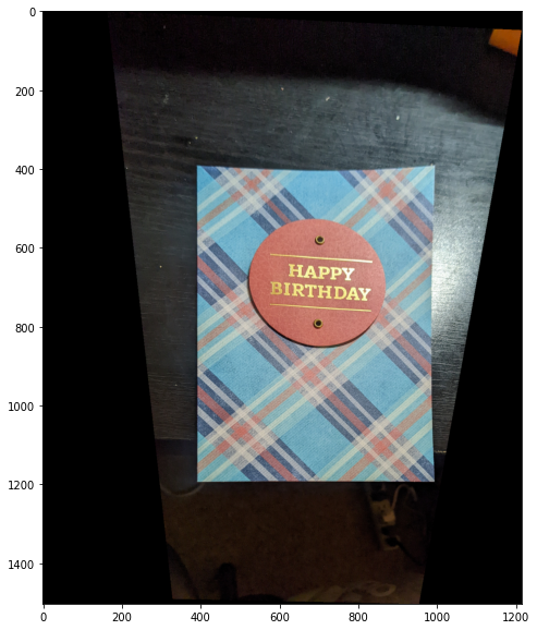 Card rectified