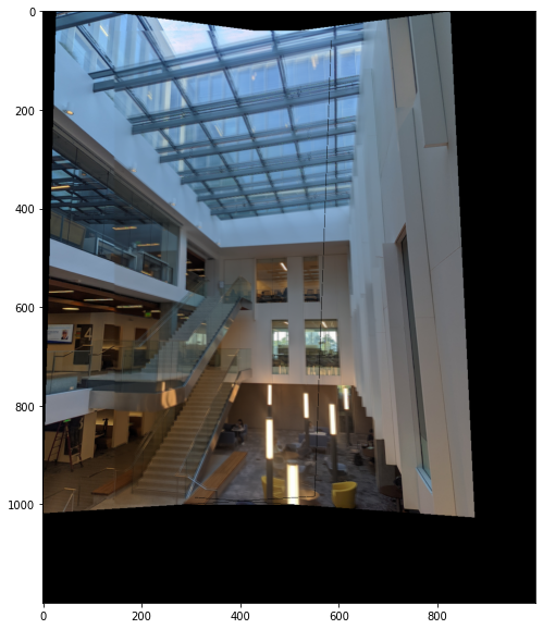 Mosaic of 2nd floor way west
